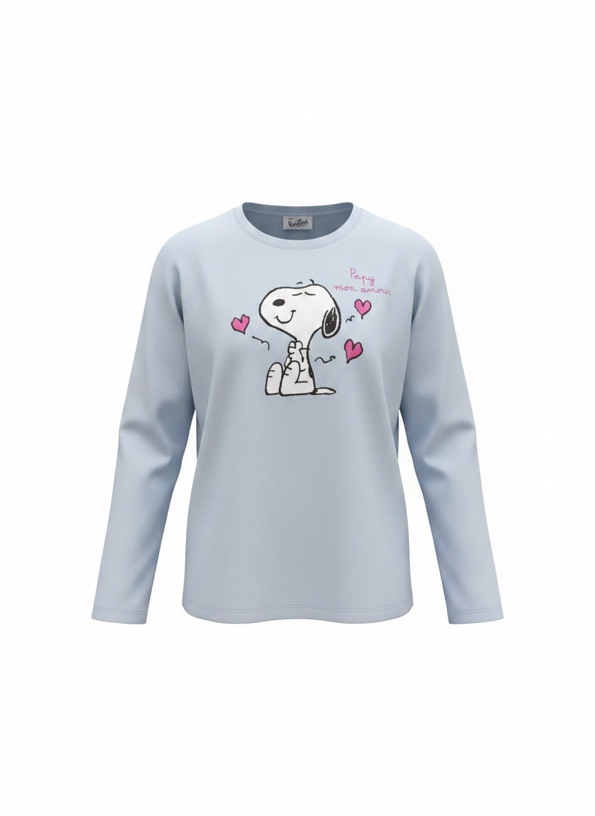 T-shirt bambina Snoopy Saint Barth