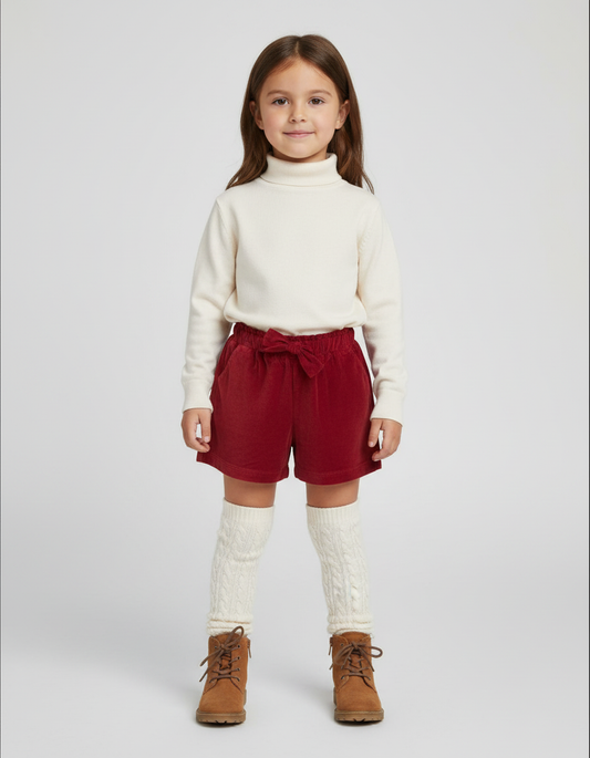 BERMUDA VELLUTO ROSSO J.O Milano