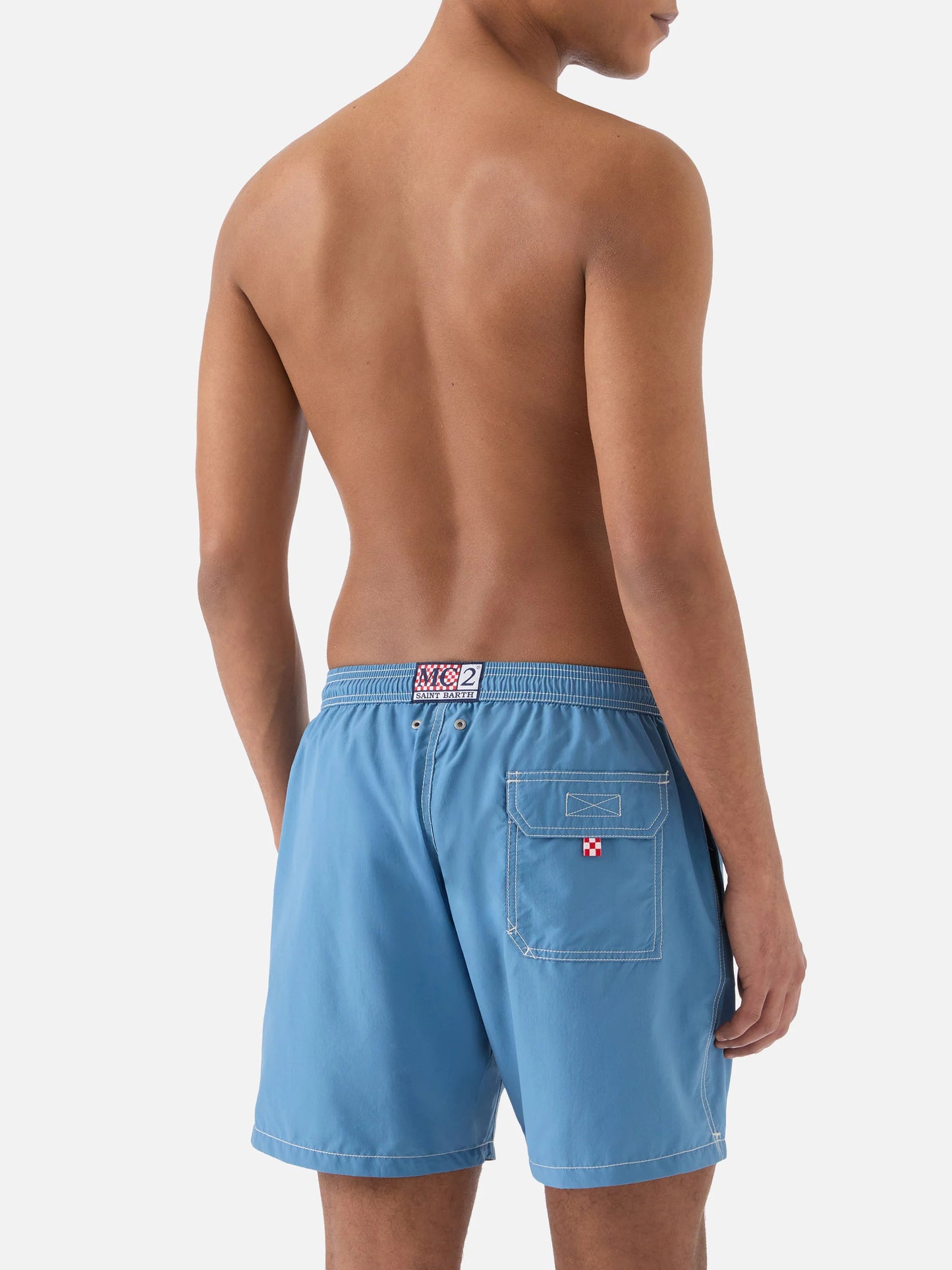 Boxer azzurro polvere Patmos Saint Barth