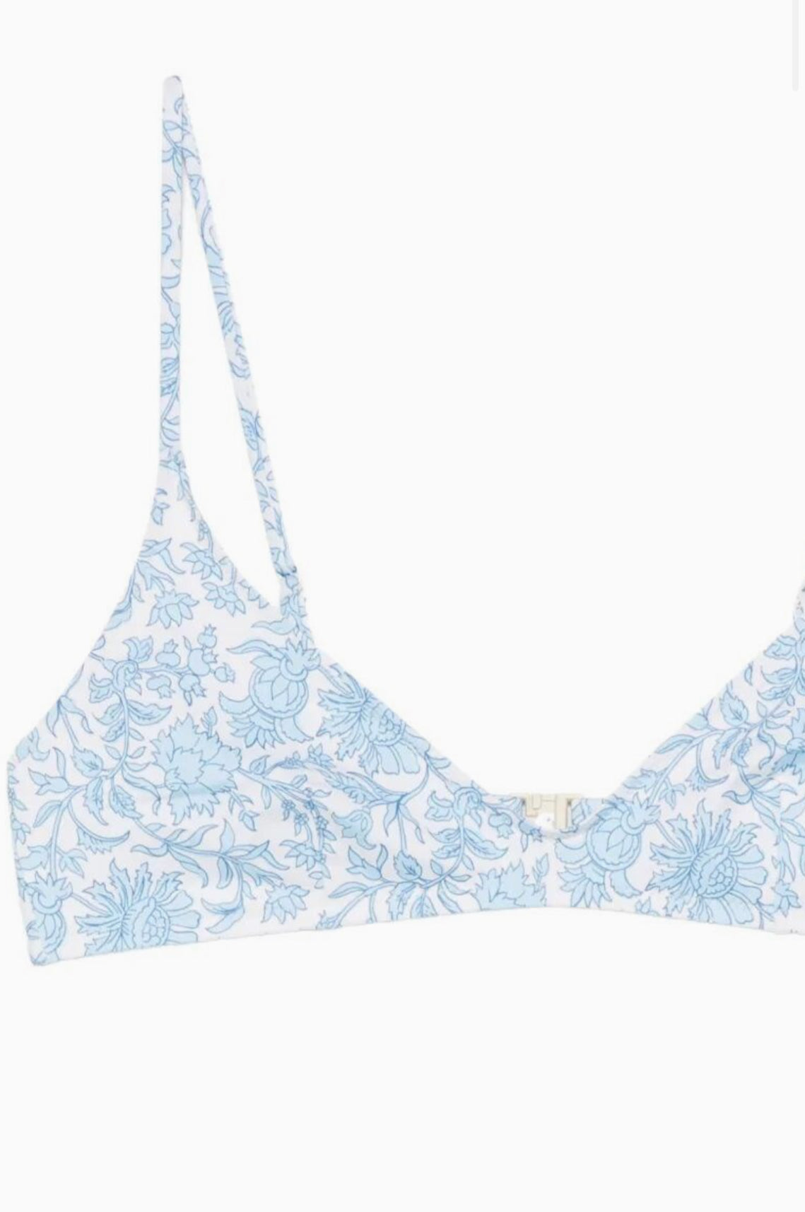 Bikini brassiere fiore azzurro batik Saint Barth