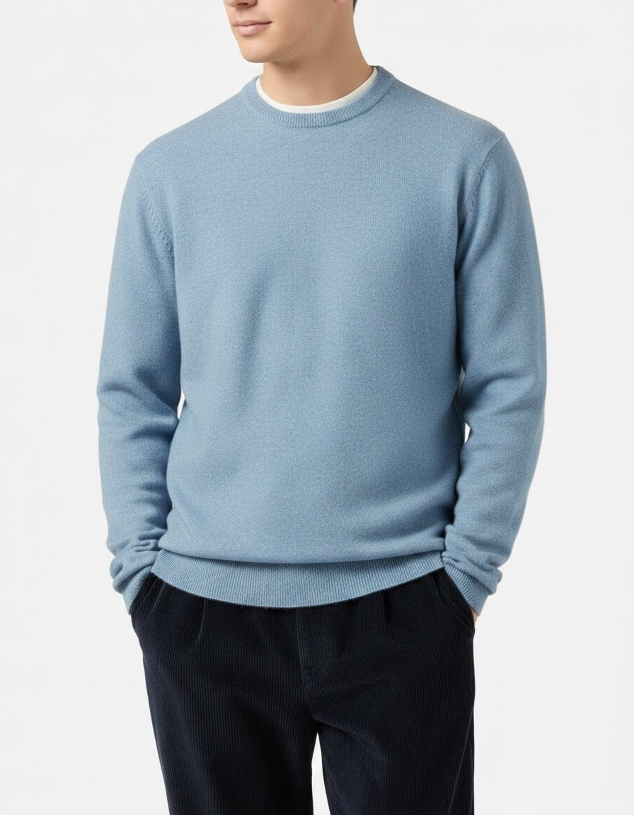 Maglione girocollo azzurro cielo Saint Barth