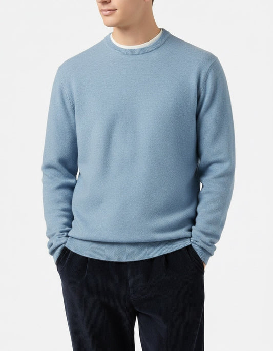 Maglione girocollo azzurro cielo Saint Barth