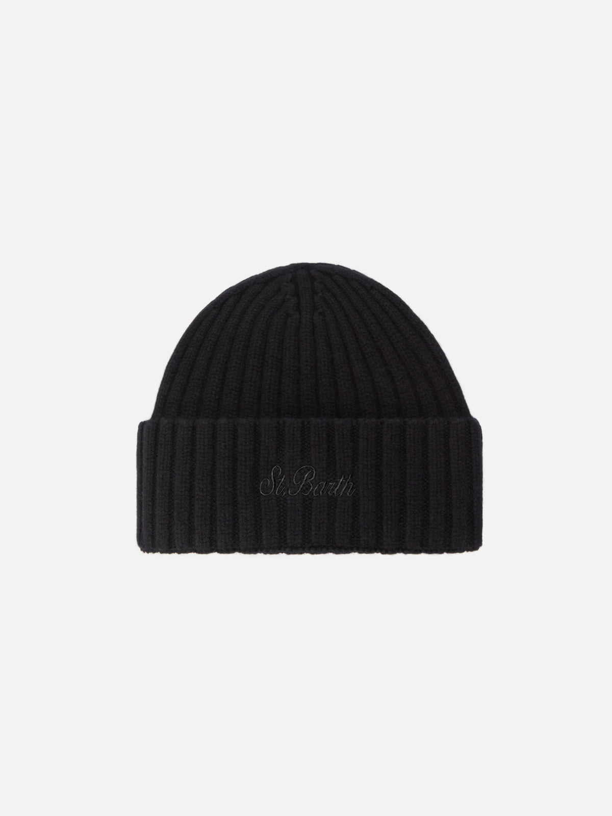 Berretto cashmere nero Saint Barth