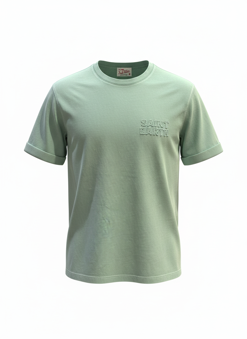 T-shirt Saint Barth vintage green