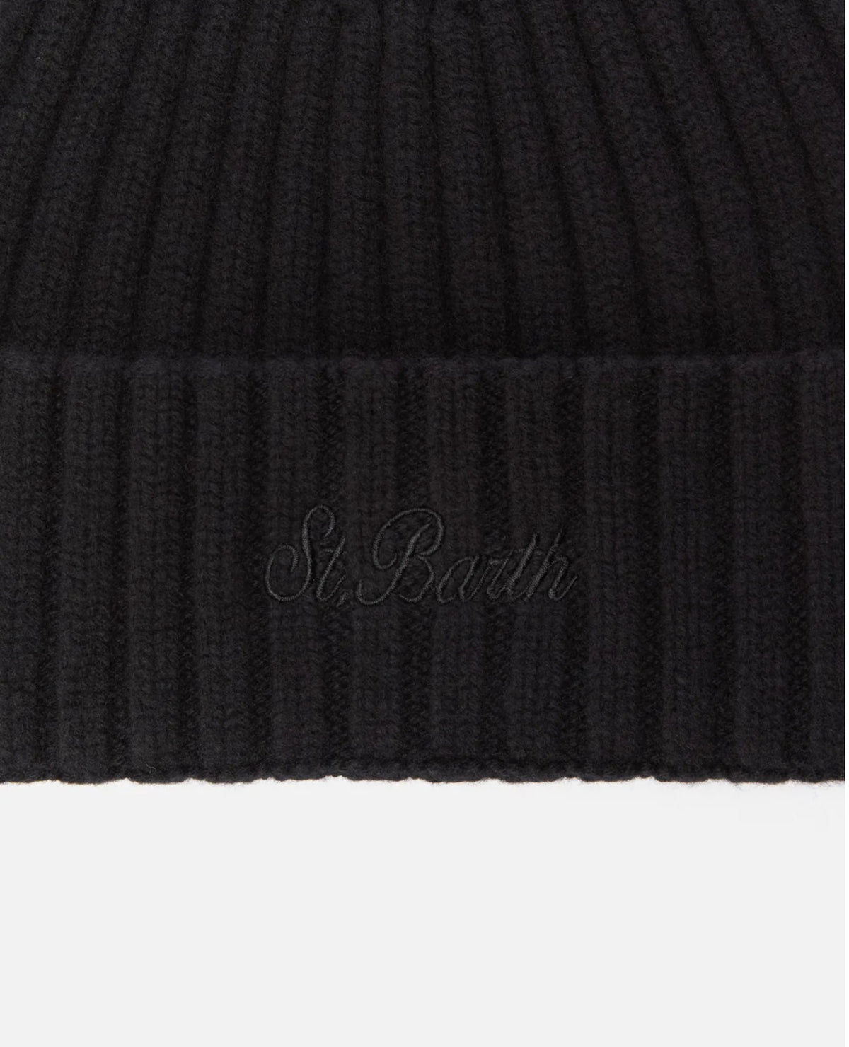 Berretto cashmere nero Saint Barth