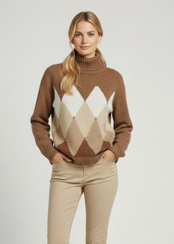 Maglia diamond collo alto Ballantyne
