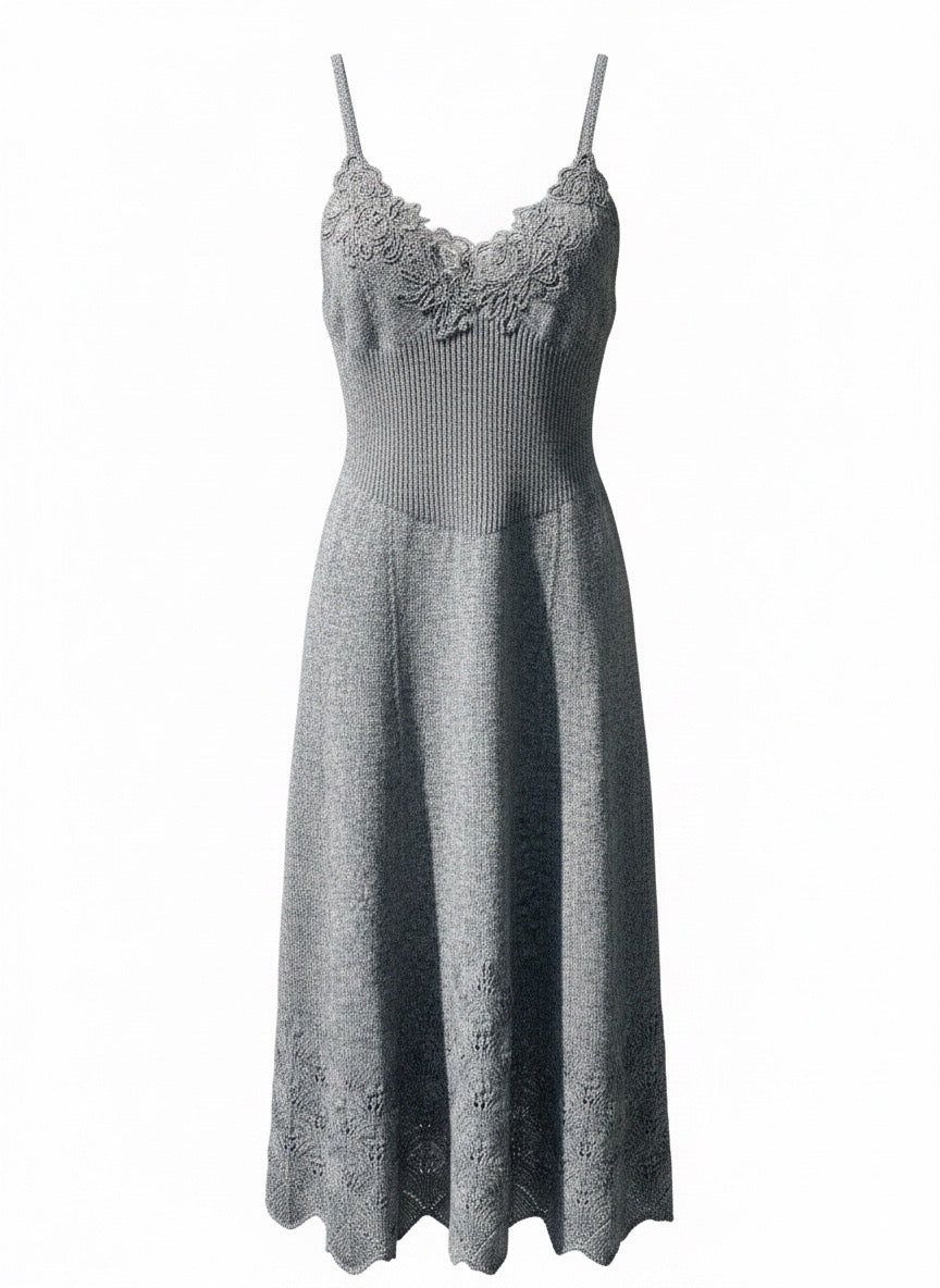 Abito sottoveste pizzo di lana Ermanno Scervino