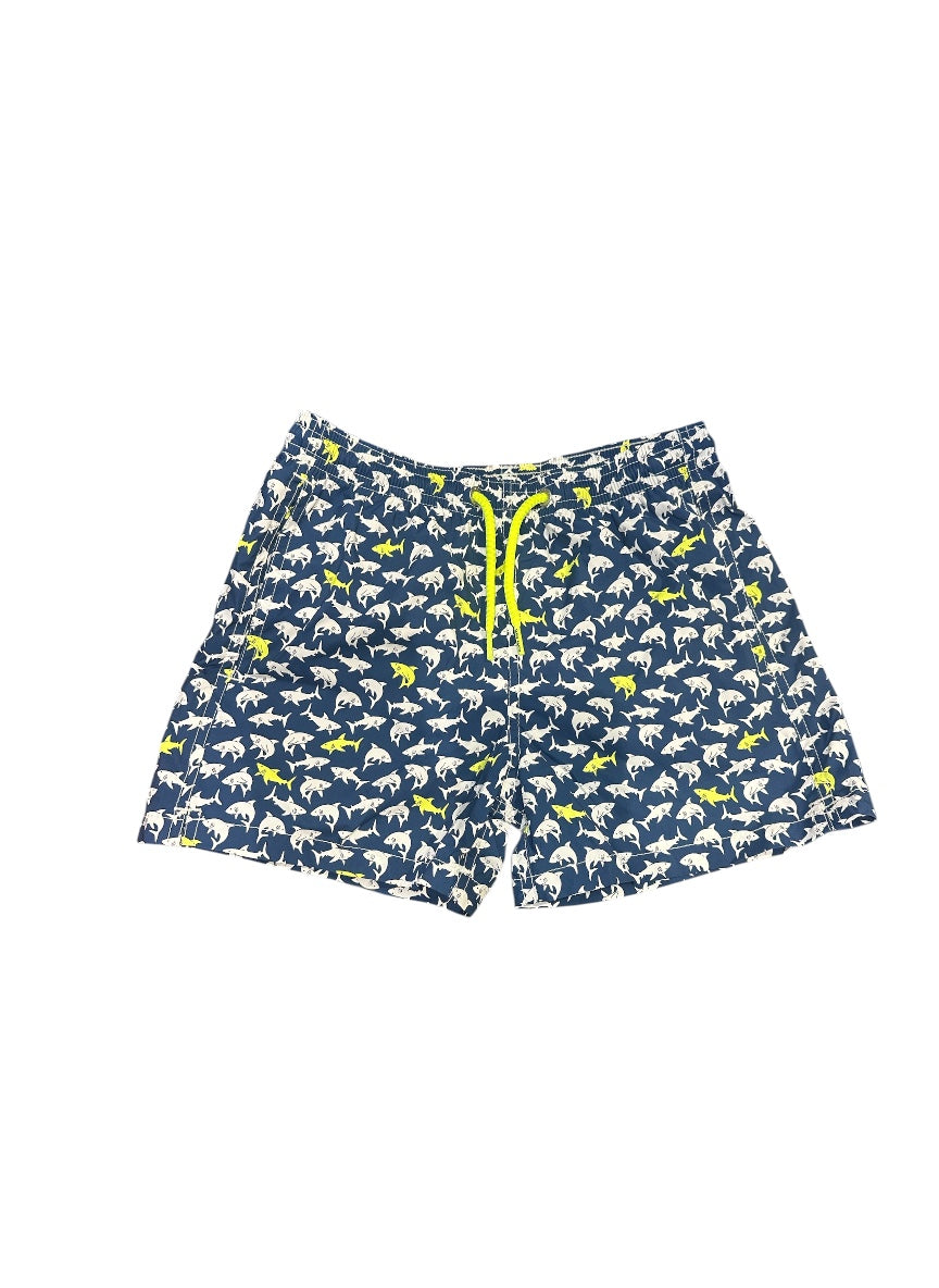 Costume Boxer sharks fluo Saint Barth