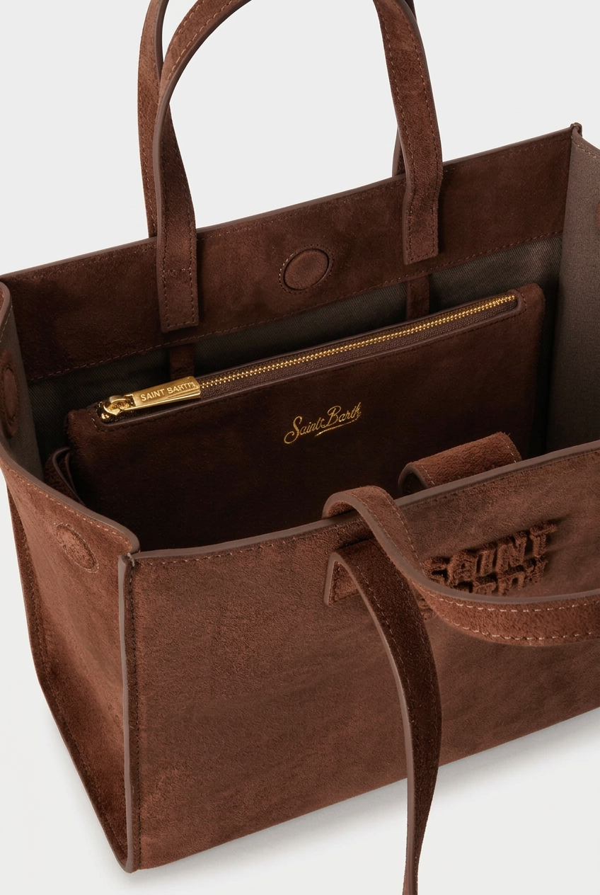 Borsa Jour camoscio cacao St. Barth