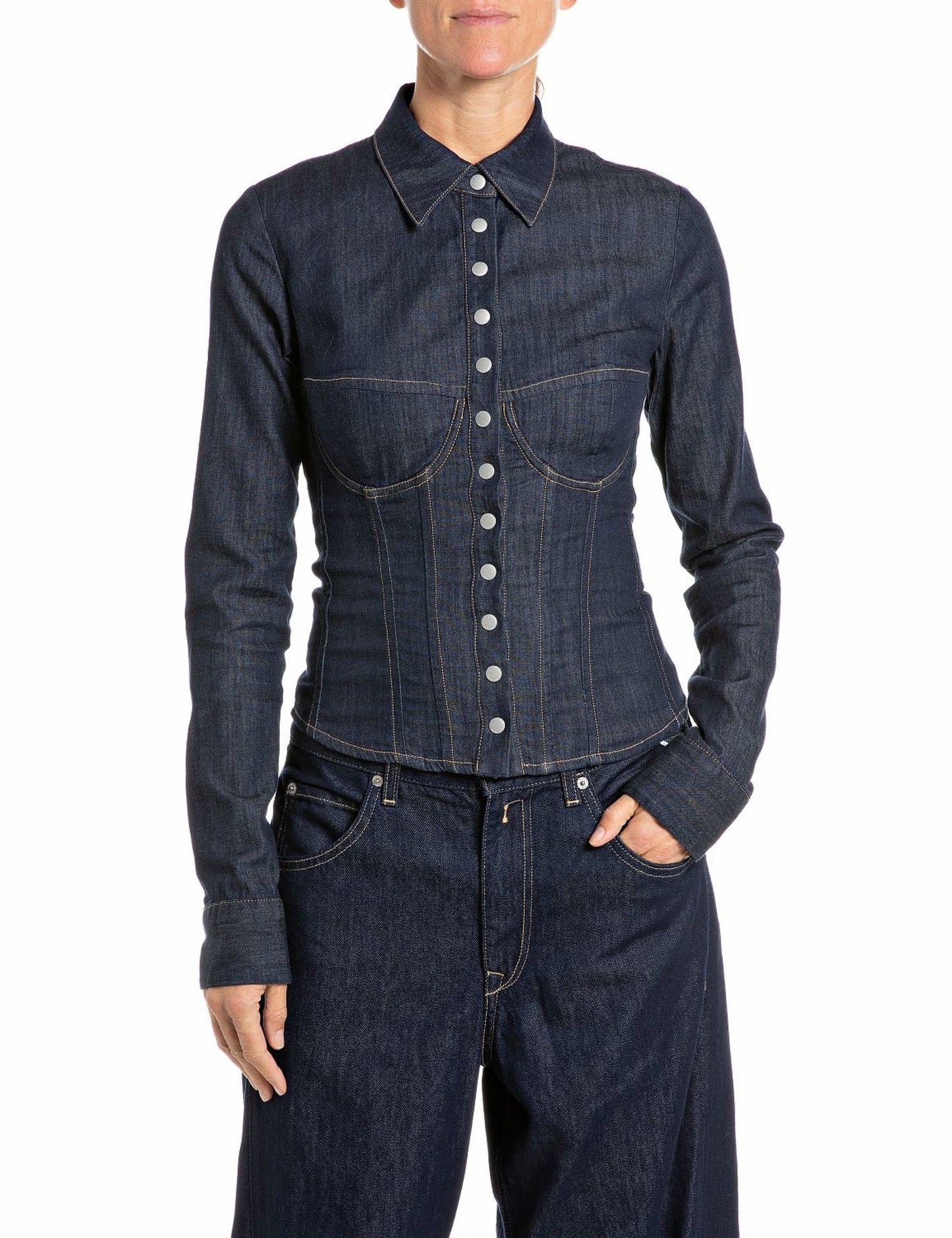 Camicia bustier denim Replay