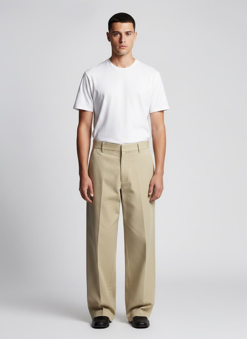 Pantalone lungo beige Gino Gori