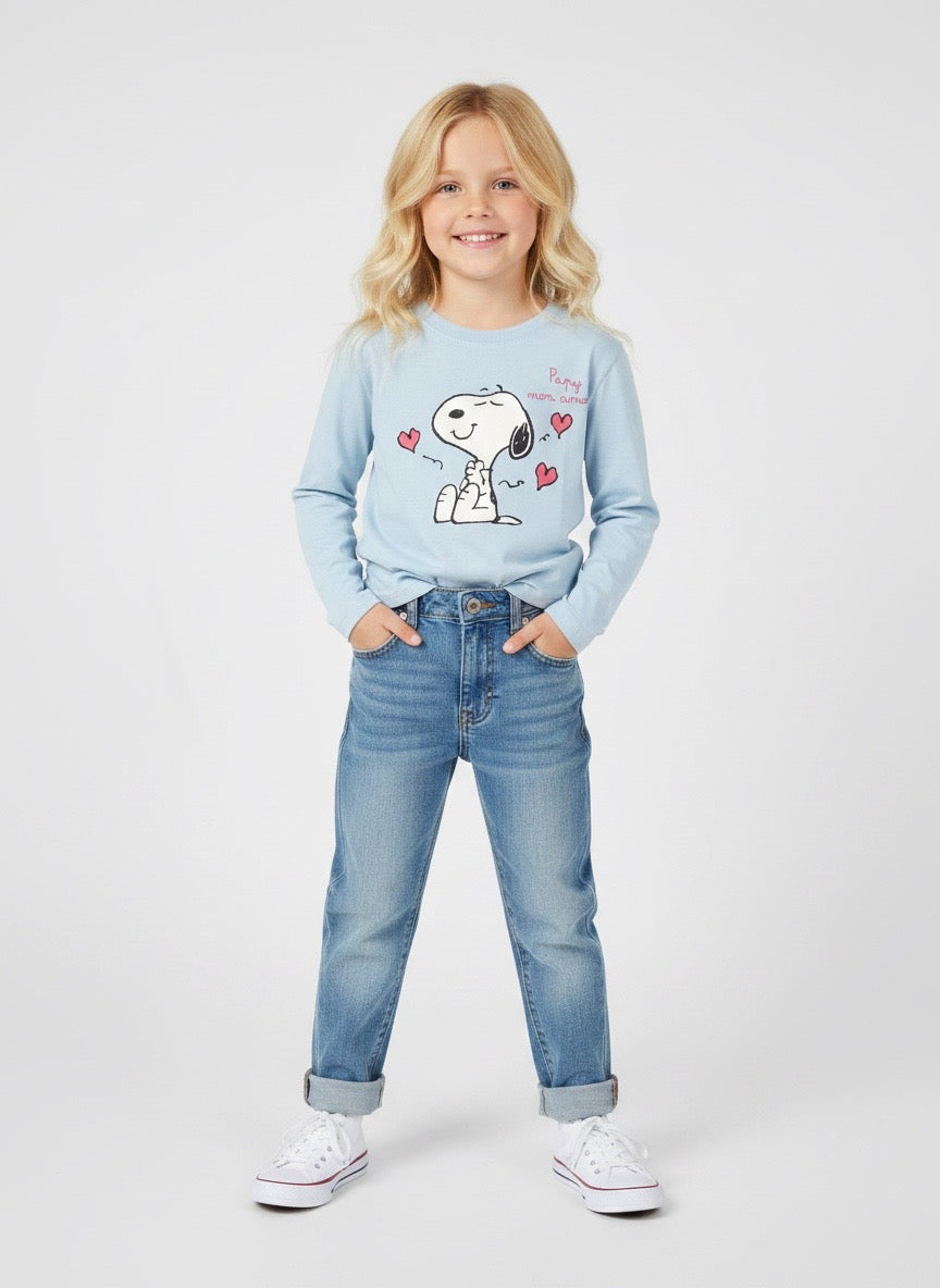 T-shirt bambina Snoopy Saint Barth