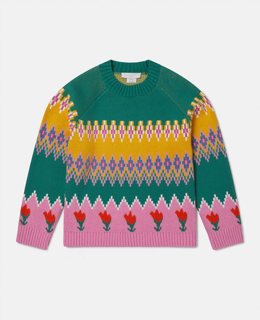 Maglione Fair Isle Tulipano