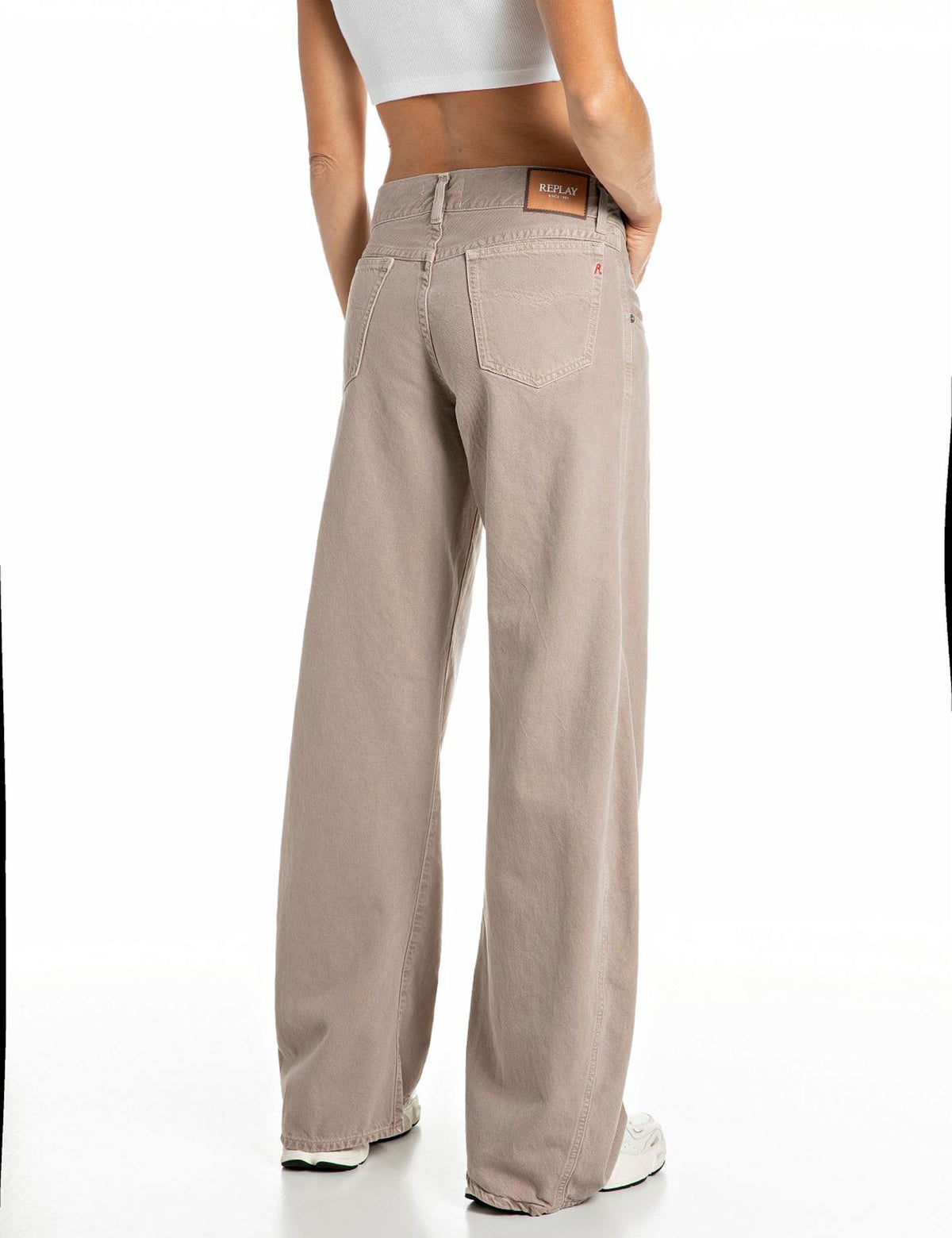 Jeans loose fit Hallebe vintage beige Replay