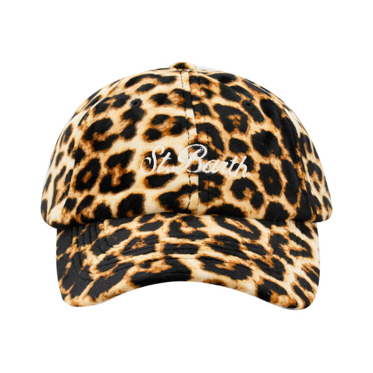 Cappello visiera Saint Barth leopardato