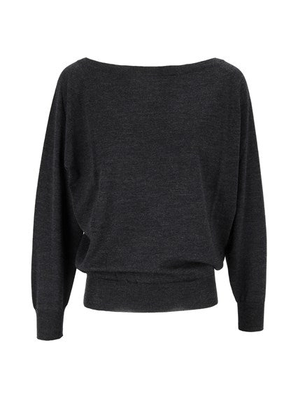 Maglia barchetta grigio antracite St.Barth