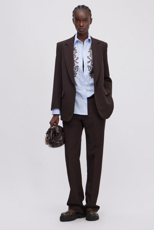 Blazer oversize marrone Ermanno Firenze