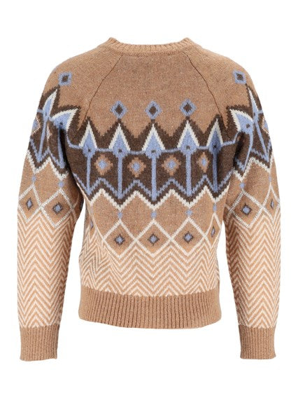 Cardigan Ermanno Firenze fantasia chevron