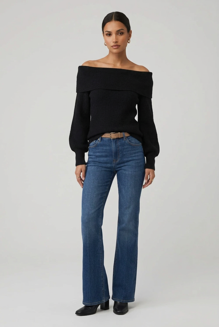 Pull Aliette scollo ampio St.Barth