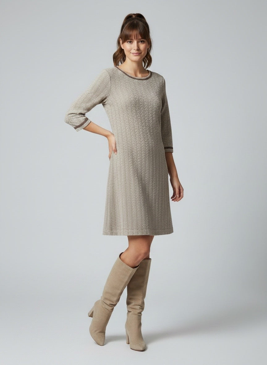 Abito Pho Firenze chevron beige