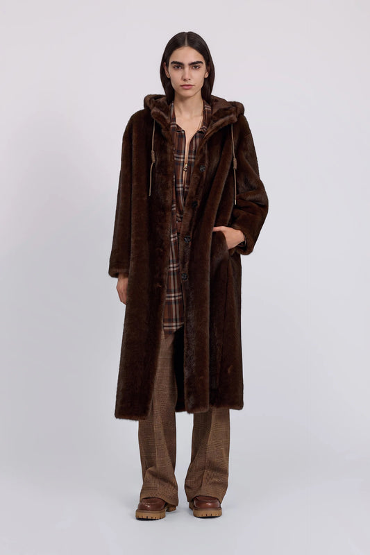 Cappotto eco visone Ermanno
