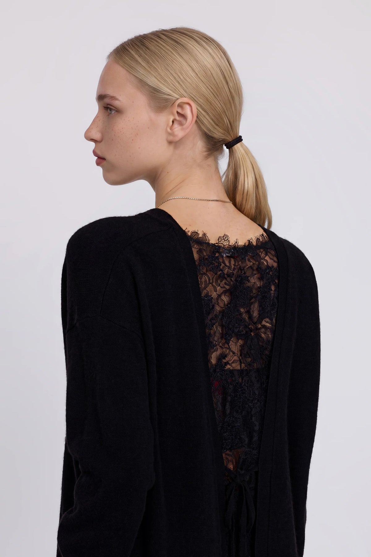 Maglia con inserto in pizzo Ermanno Firenze