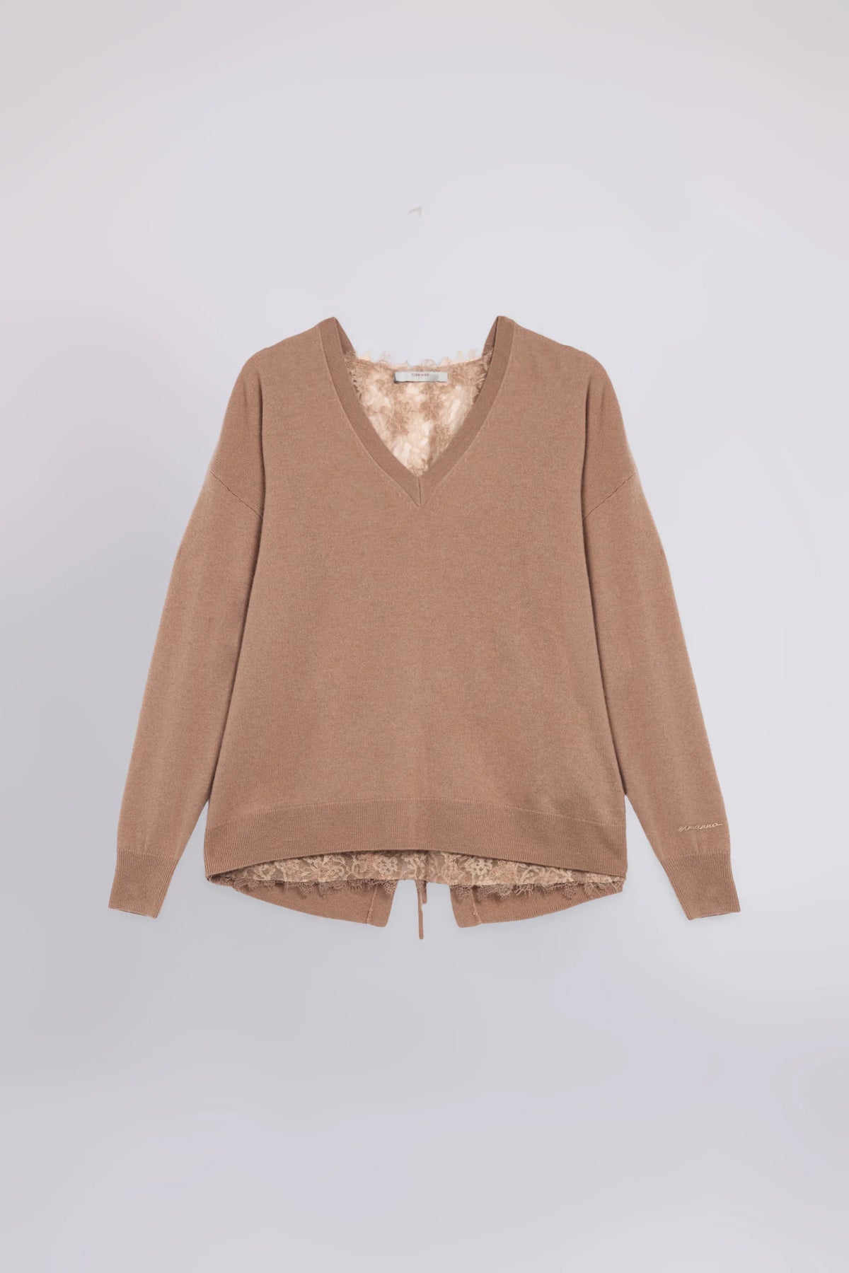 Maglia con inserto in pizzo Ermanno Firenze
