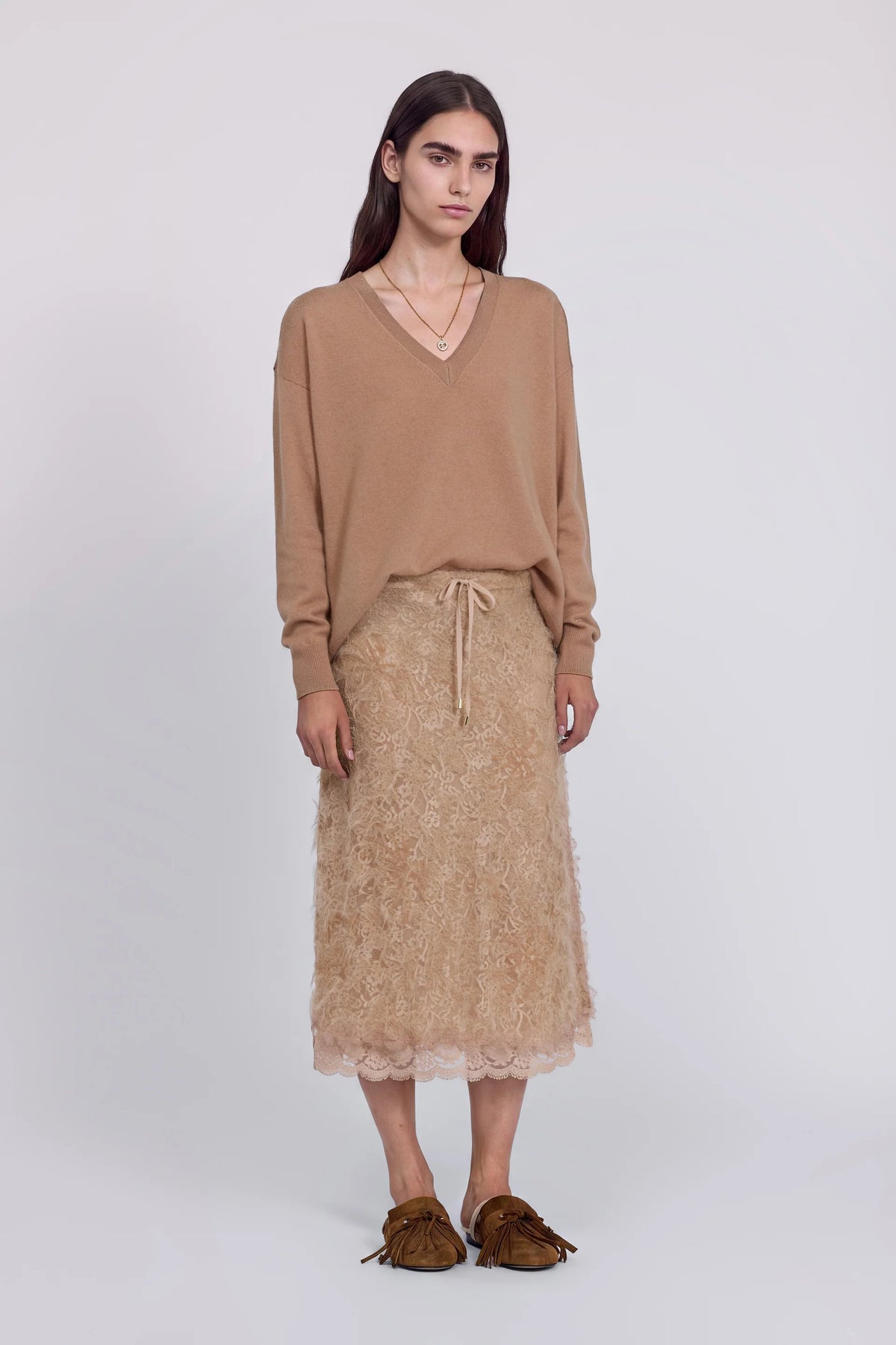 Maglia con inserto in pizzo Ermanno Firenze