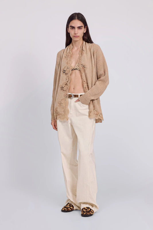 Cardigan over con pizzo Ermanno Firenze