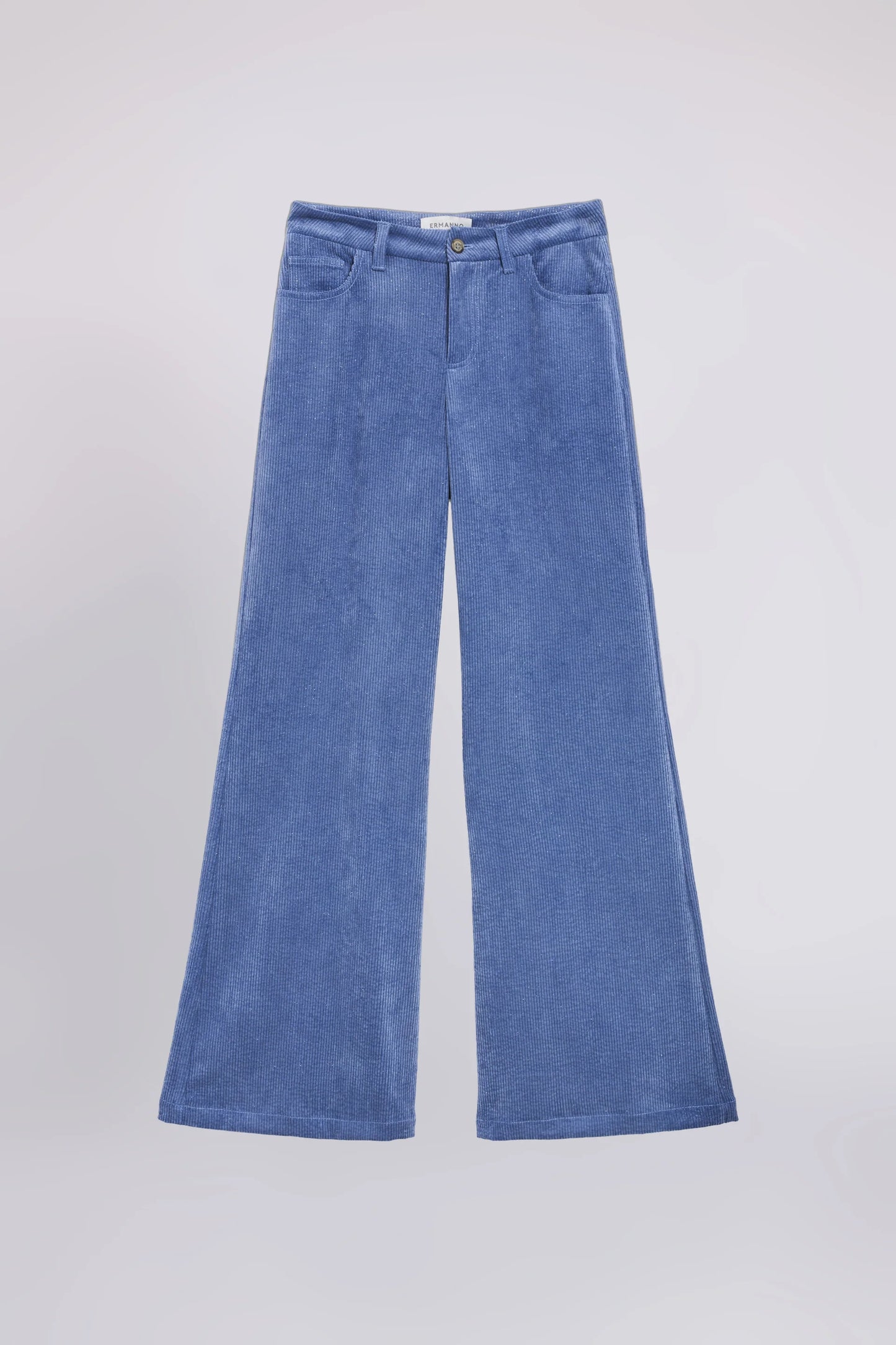 Pantalone velluto azzurro Ermanno