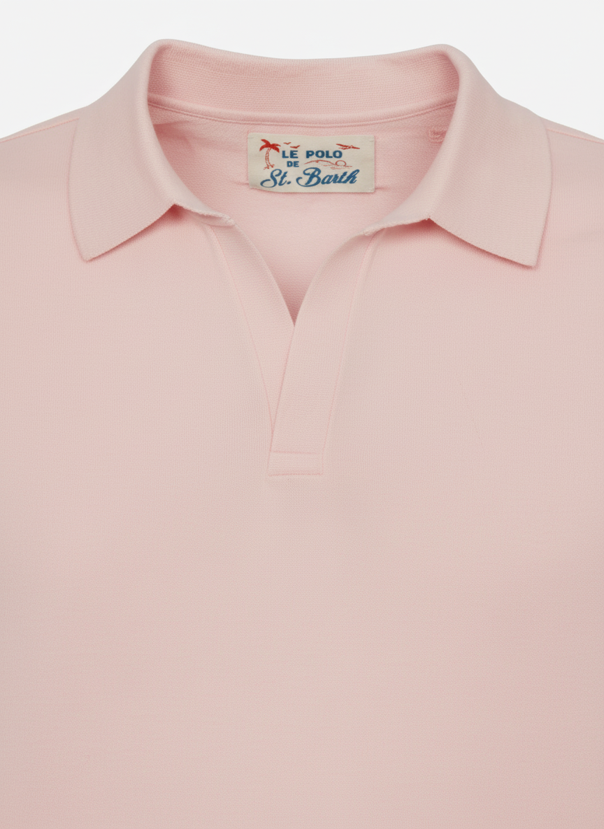 Polo cotone rosa Saint Barth
