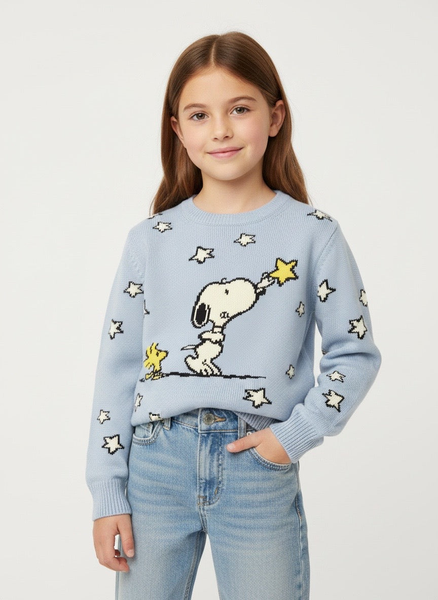 Maglione bambina Snoopy Saint Barth