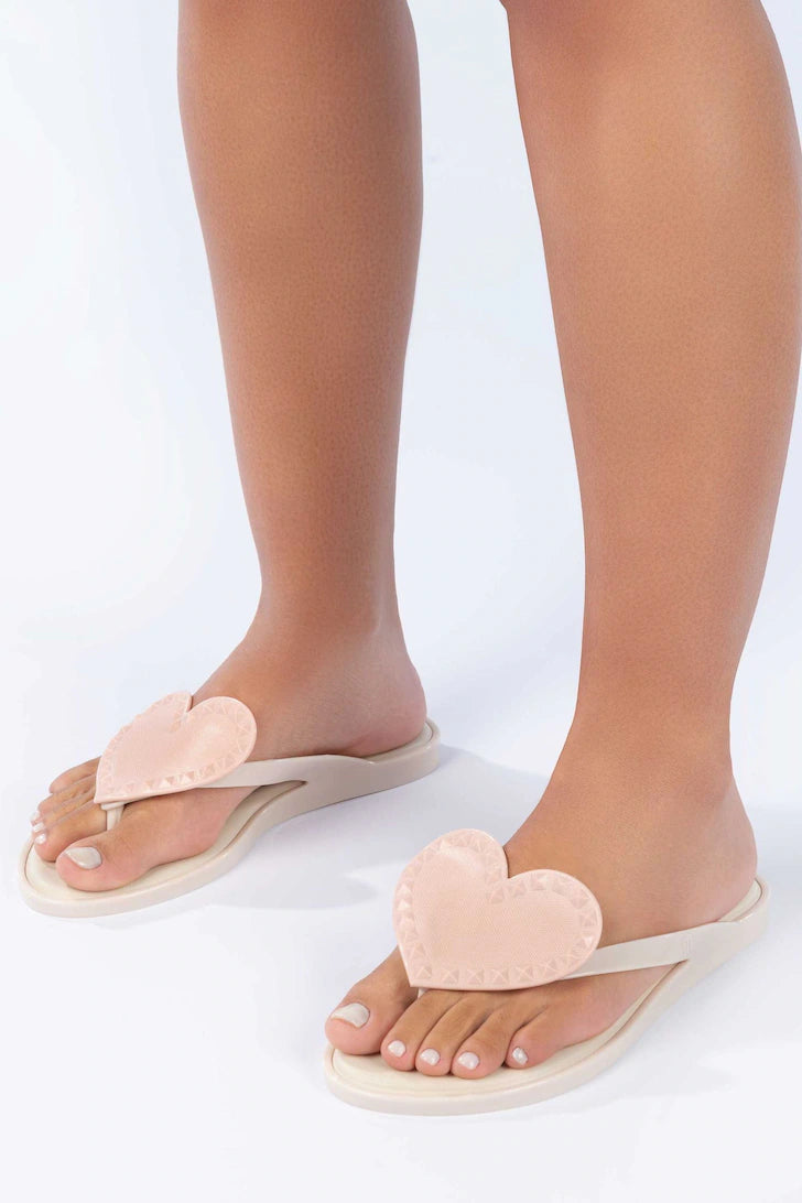 Ciabatte Melissa con cuore rosa