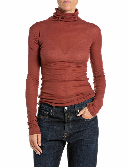 Maglia dolcevita sottile bruciato Replay