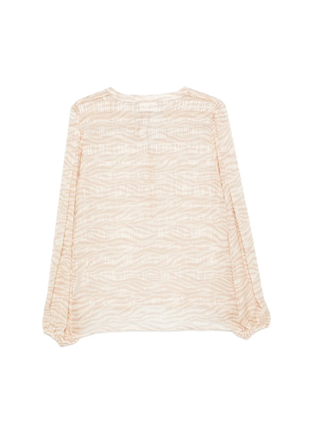Camicia voile stampato St Barth cipria