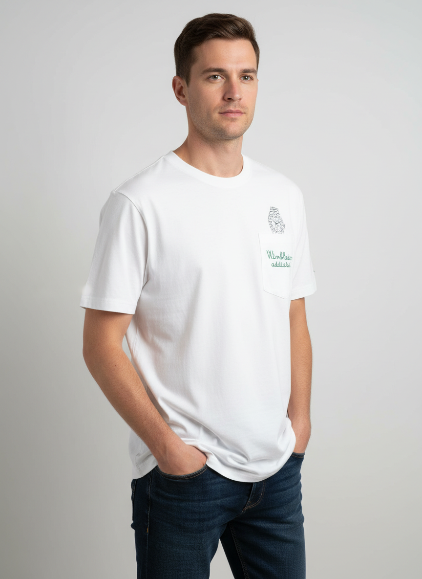 T-shirt uomo Wimbledon addicted MC2 Saint Barth