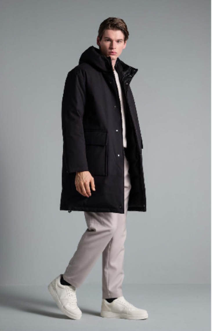 Parka reversibile nero Duno