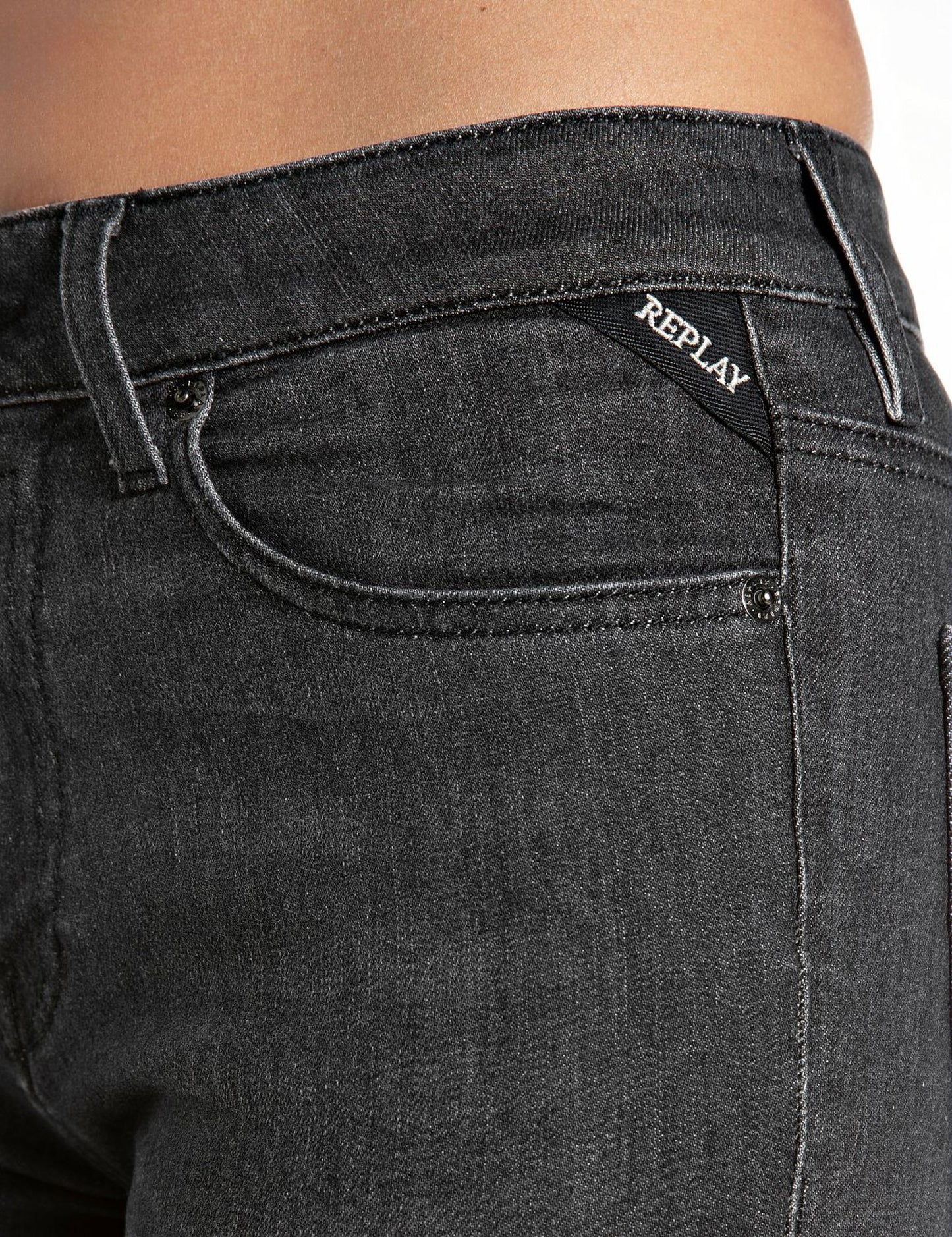 Jeans bootcut Joella vintage black Replay