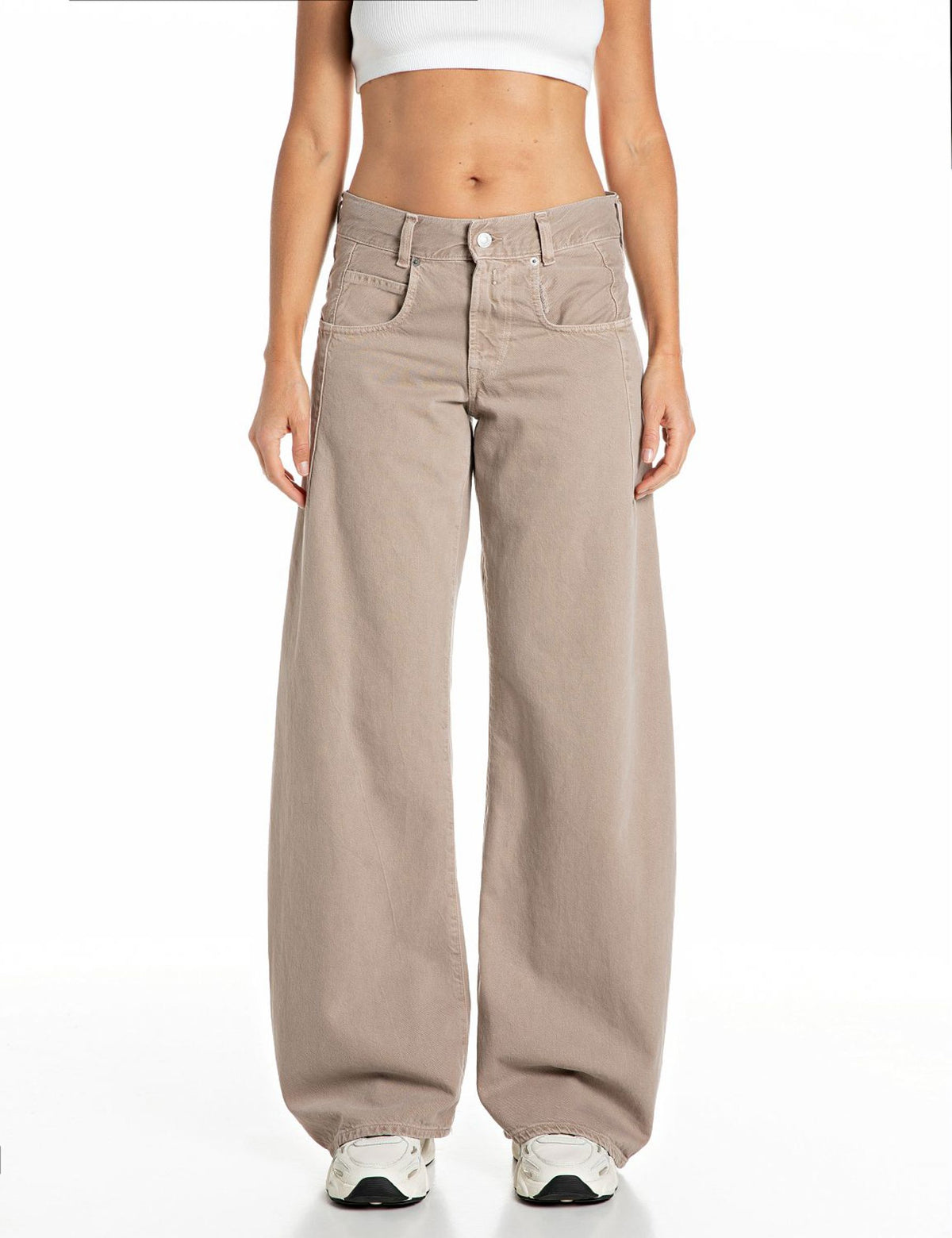 Jeans loose fit Hallebe vintage beige Replay