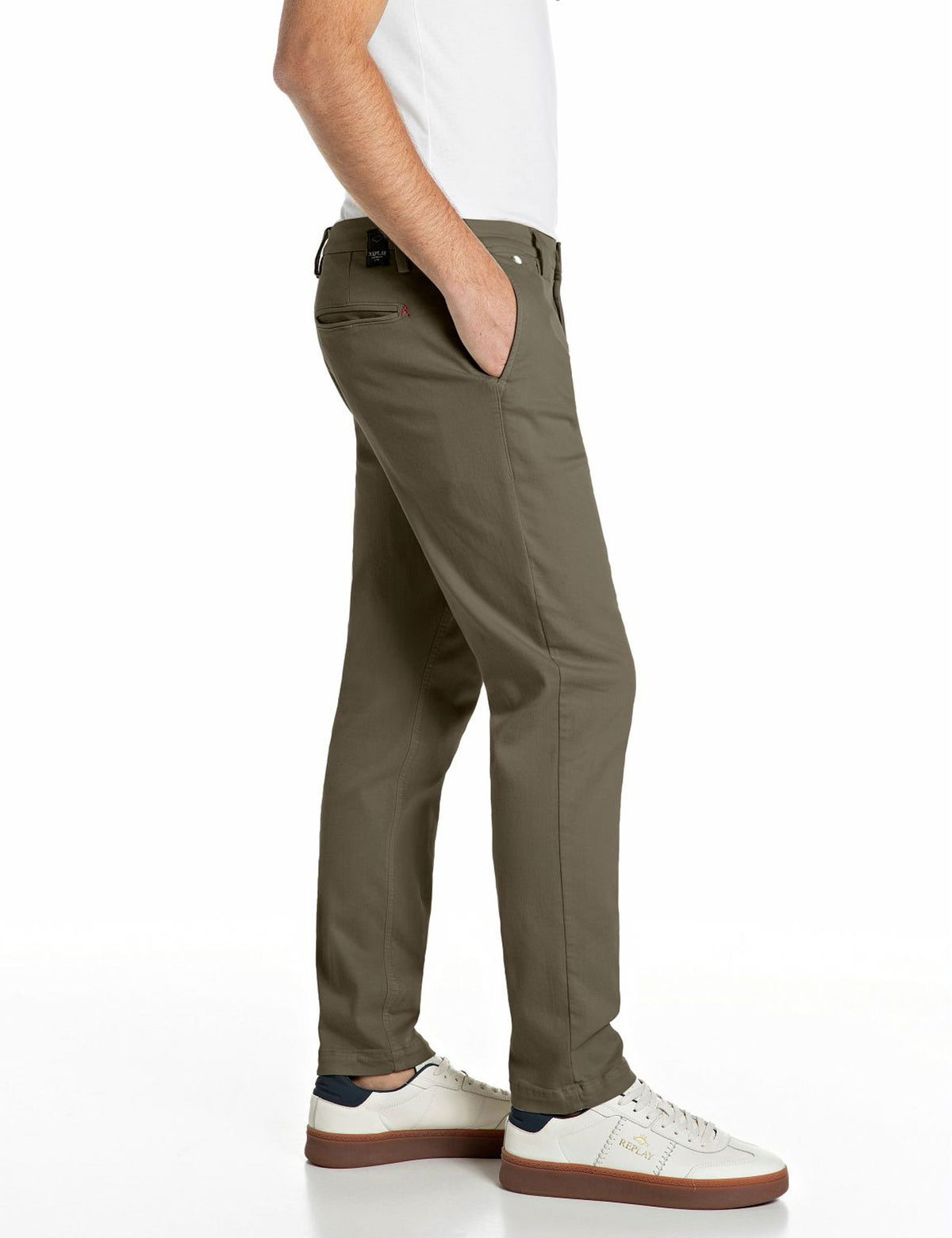 Pantalone chino Benni kaki Replay