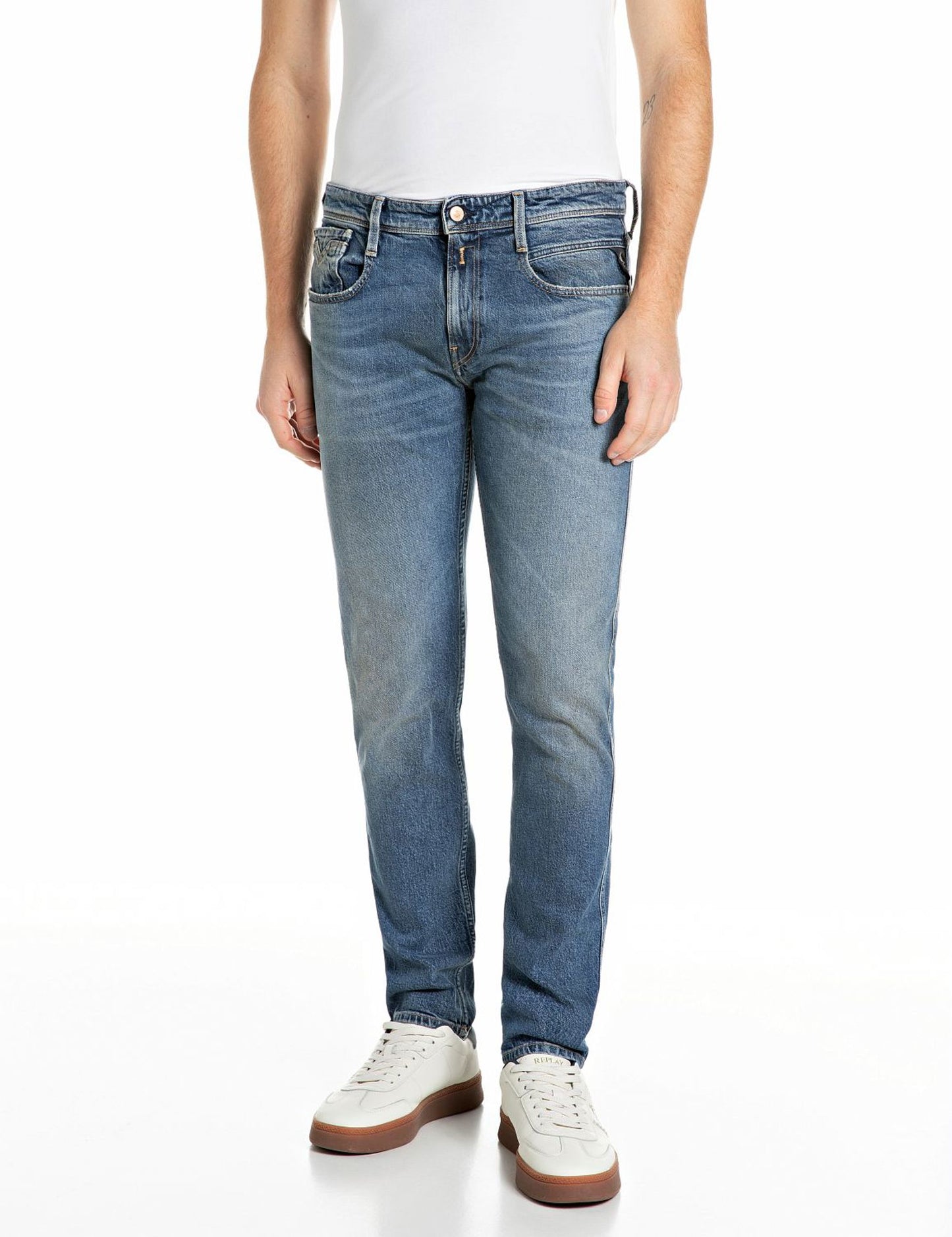 Jeans slim fit Replay Anbass uomo