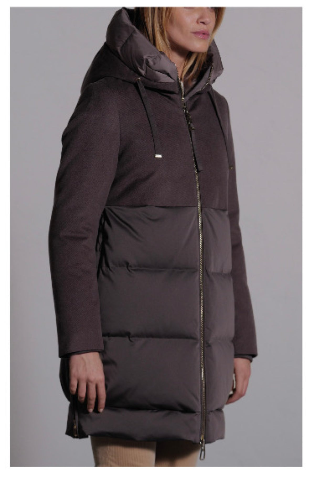 Piumino marrone Duno