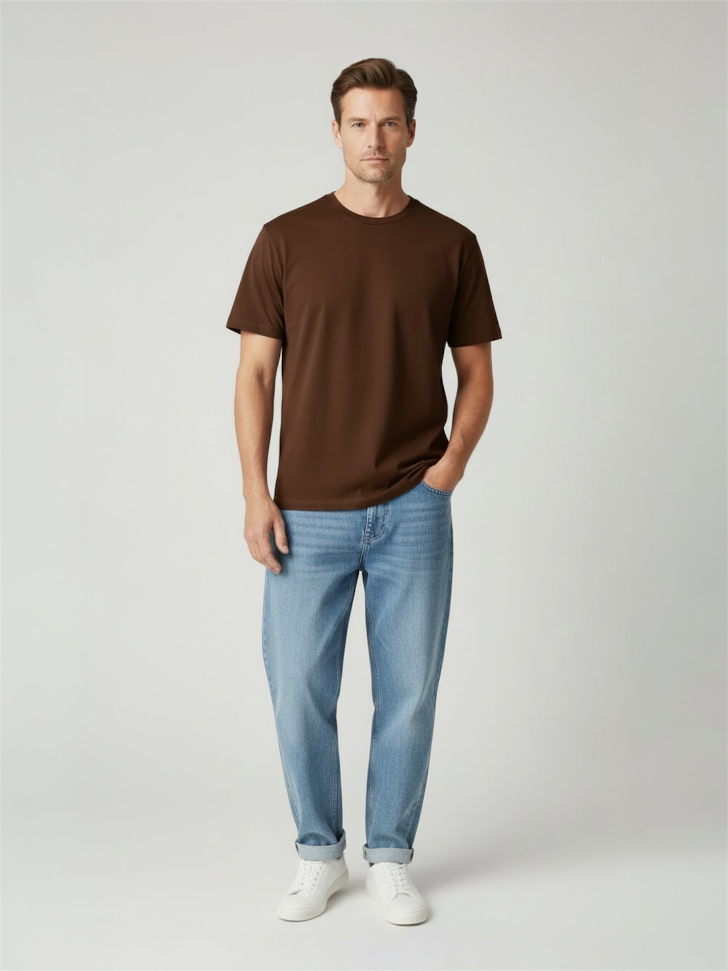 T-shirt Giro key marrone