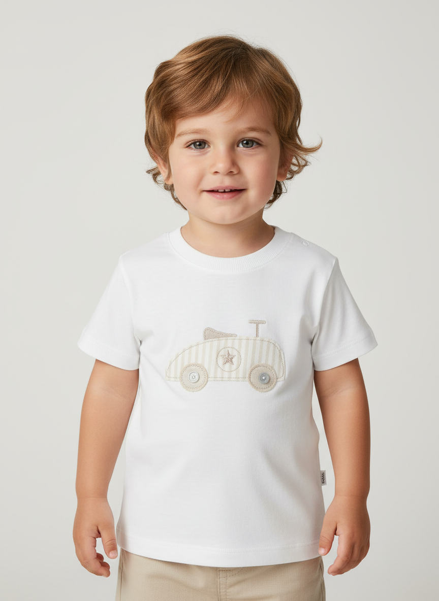 T-shirt J.O Milano car manica corta