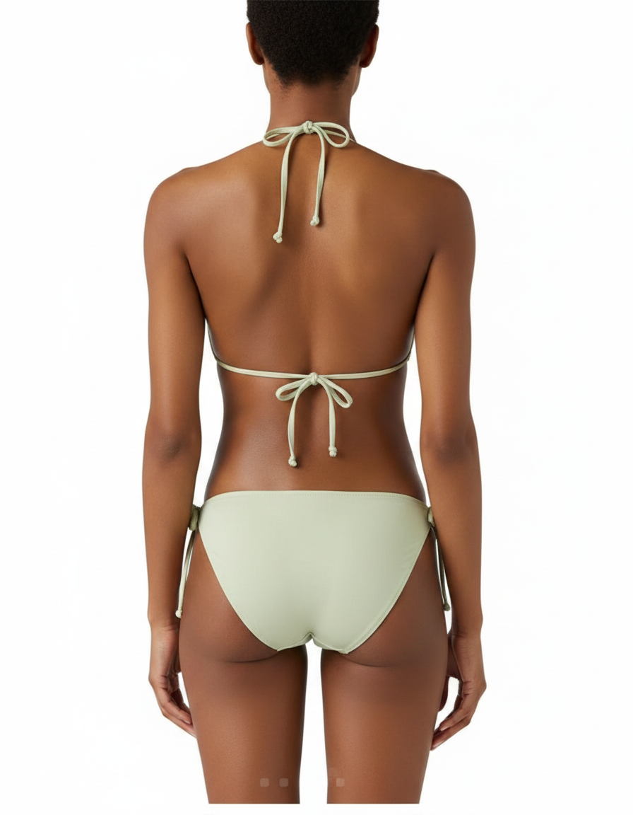 Bikini menta strass Saint Barth