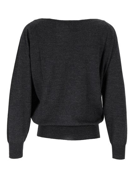 Maglia barchetta grigio antracite St.Barth