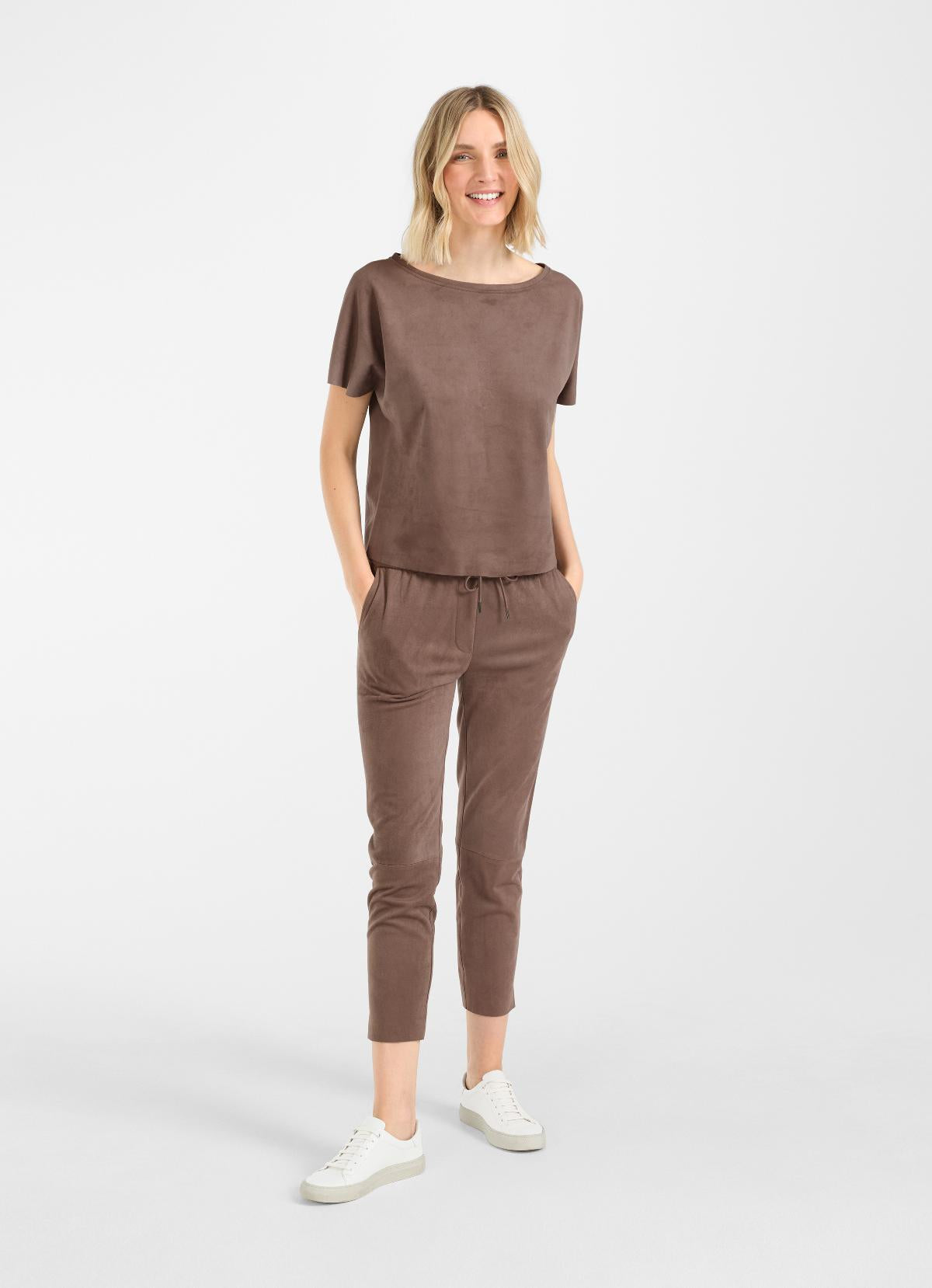 Blusa tech velour cacao Juvia