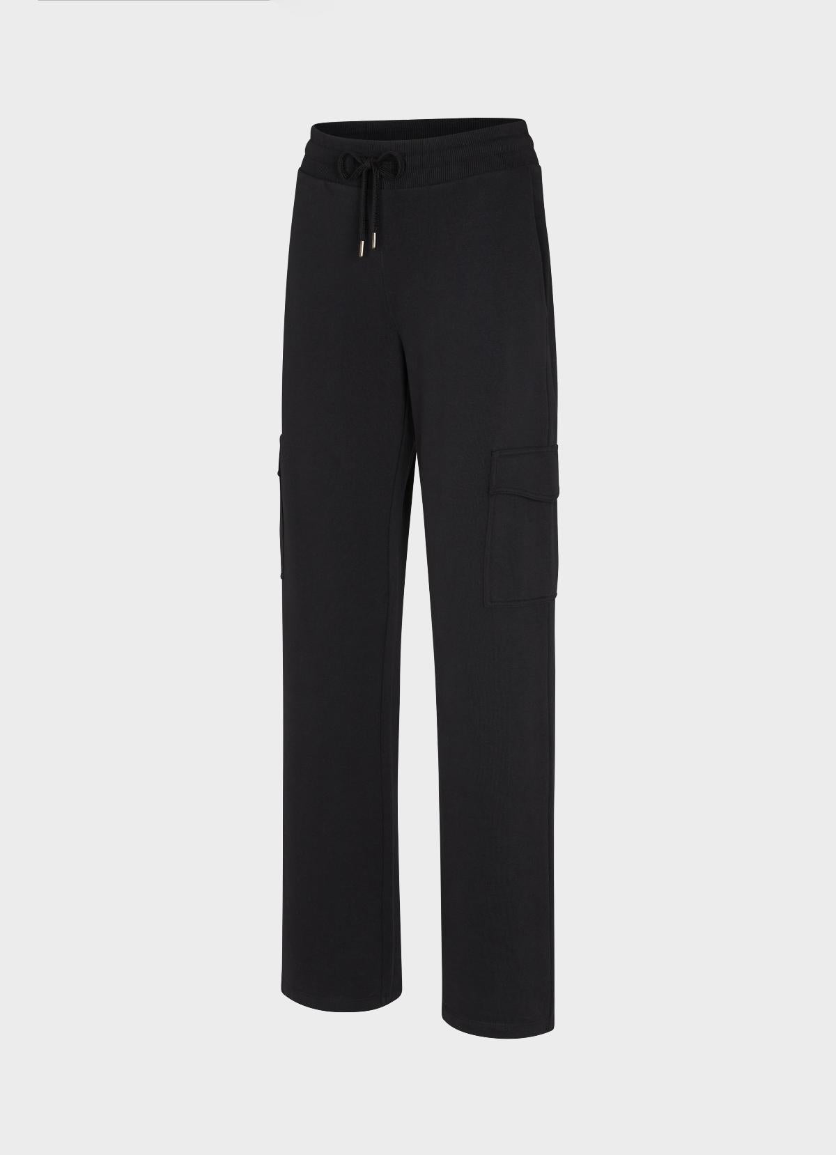 Pantalone cargo felpa nero