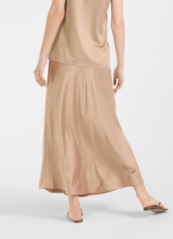 Gonna Juvia longuette raso biscotto