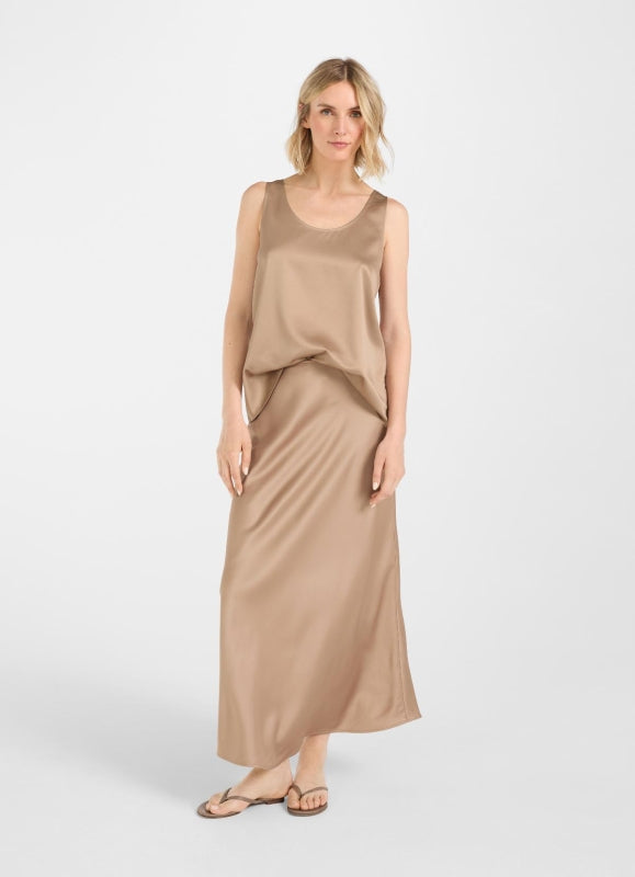 Gonna Juvia longuette raso biscotto